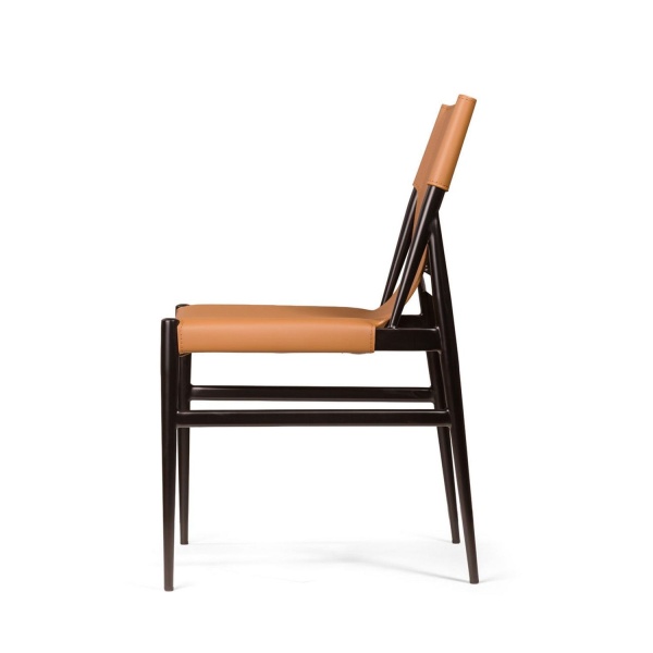 Стул Pranzo, кожа коричневый от интернет-магазина IDODOM.RU