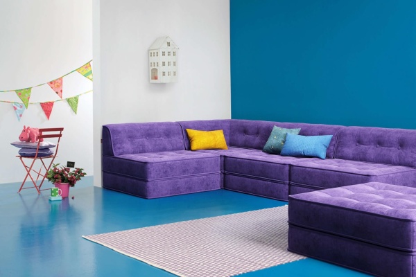 Гоа со спинкой - Эконом микровелюр