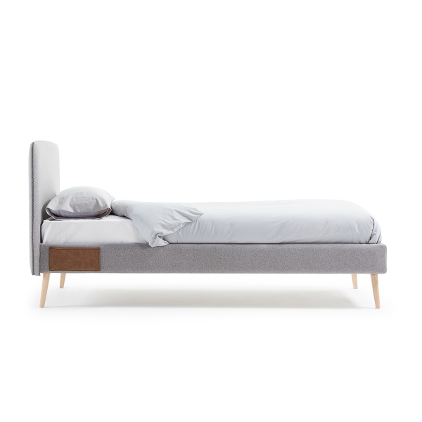 Кровать Lydia 90х190 серая от интернет-магазина IDODOM.RU