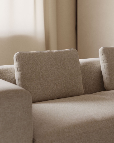 Подушка диванная Blok 40 x 60 см бежевая от интернет-магазина IDODOM.RU