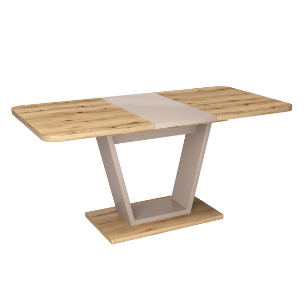 Стол обеденный Verona (120+40) дуб эвок прибрежный/глиняный серый от интернет-магазина IDODOM.RU