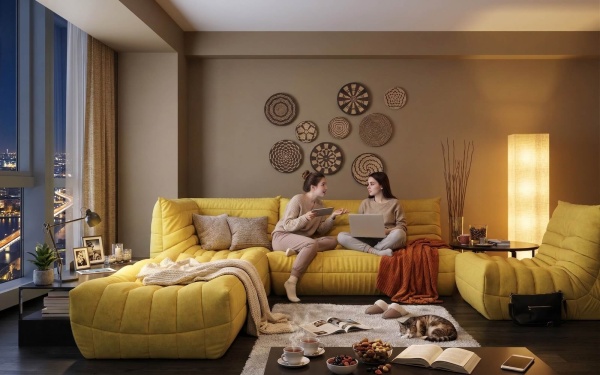 Кресло ДеФранс™️ 1-местное - Эконом микровелюр