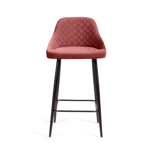 Стул барный Douglas ромб, бархат пудровый 15 от интернет-магазина IDODOM.RU