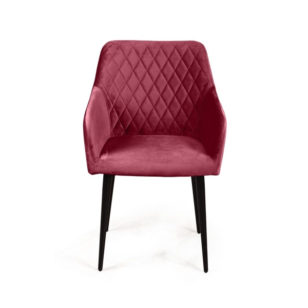 Стул с подлокотниками Robert, бархат винно-красный 16 от интернет-магазина IDODOM.RU