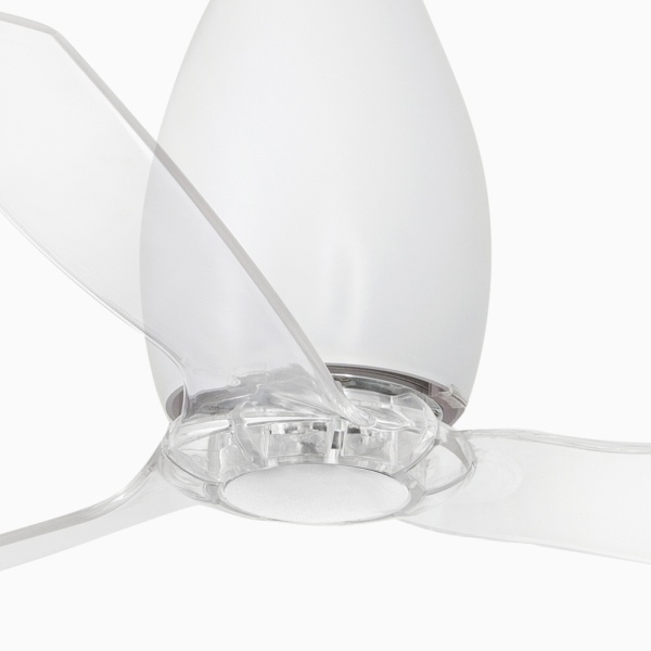 Матово-белый / прозрачный потолочный вентилятор Eterfan 128 см от интернет-магазина IDODOM.RU