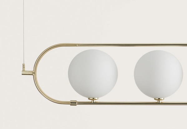 Подвесной светильник Abbacus латунь 4L от интернет-магазина IDODOM.RU