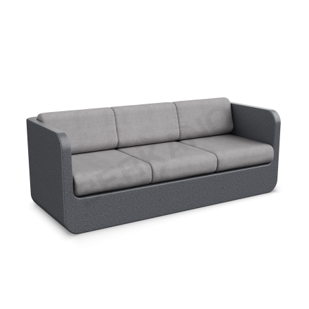 Диван Grace с подушками Black Granite, Gray