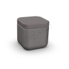 Пуф Grace цвета серый гранит, аксессуар графитового цвета