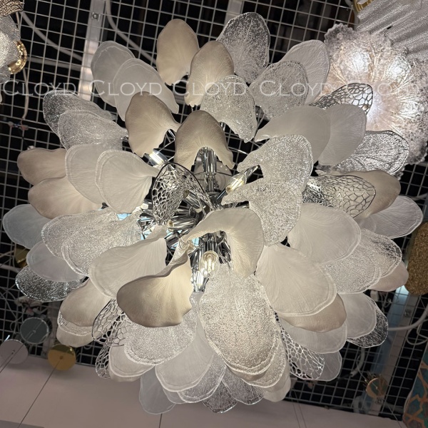 Люстра Cloyd WASABI C16 / Ø84 см - керамика - хром (арт.11450) от интернет-магазина IDODOM.RU