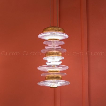 Подвесной светильник Cloyd GEFEST P3 / выс. 29 см - золото сусальн. (арт.10389) от интернет-магазина IDODOM.RU