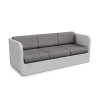 Диван Grace с подушками White Granite, Graphite