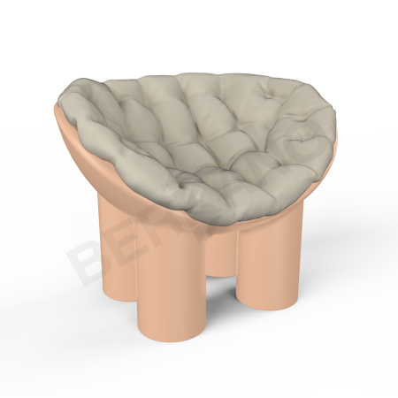 Кресло SLON Terracotta, Bone Brown