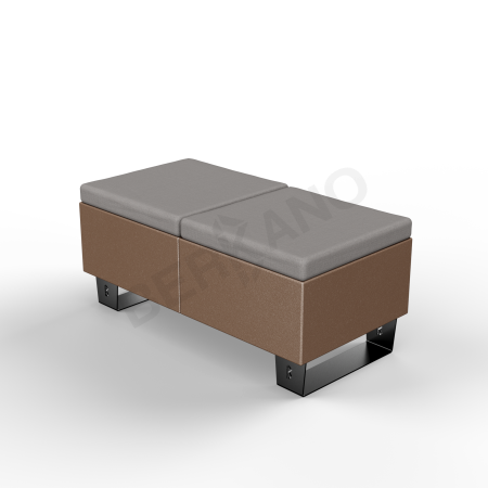Скамейка Brick 120 Brown, Graphite