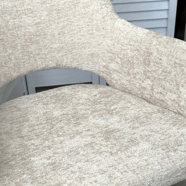 Стул Gandi шенил бежевый, поворотно-возвратный механизм 180 градусов от интернет-магазина IDODOM.RU