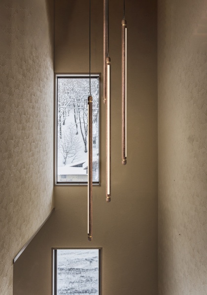 Подвесной светильник Linea V Walnut-Gold от интернет-магазина IDODOM.RU