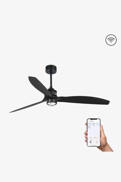 Матовый черный потолочный вентилятор Just Fan 128 мм от интернет-магазина IDODOM.RU