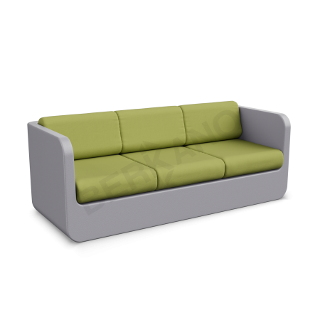 Диван Grace с подушками Concrete Gray, Green