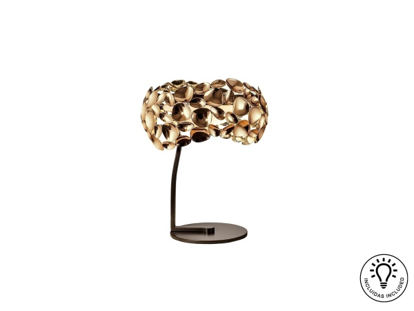 Настольная лампа Narisa 3L  розовое золото от интернет-магазина IDODOM.RU