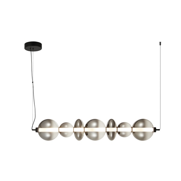 Gladis Люстра большая черно-дымчатый от интернет-магазина IDODOM.RU