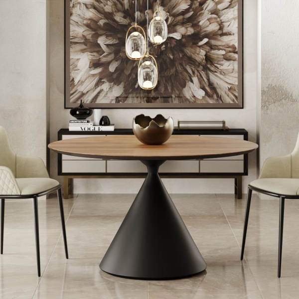 Стол круглый AXIS 120, шпон от интернет-магазина IDODOM.RU