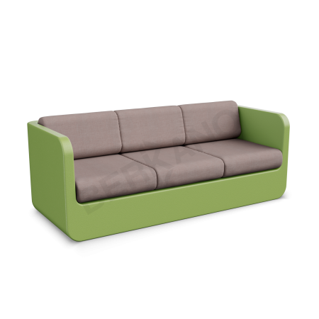 Диван Grace с подушками Spring Green, Cappuccino