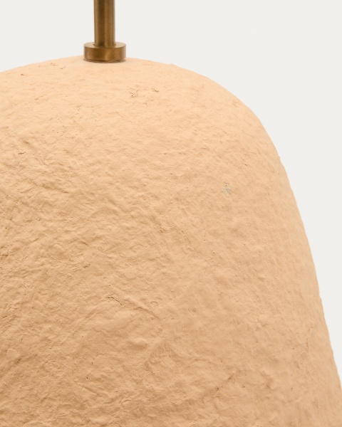 Lisora Подвесная люстра из бежевого папье-маше Ø25 см от интернет-магазина IDODOM.RU