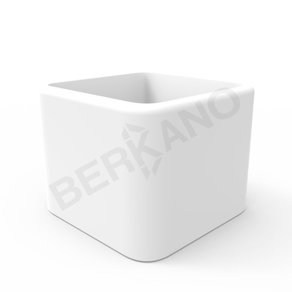 Кашпо Cubo 80 Snow White