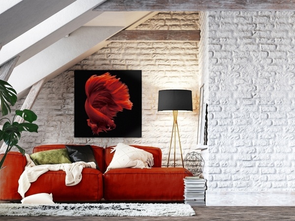 Фотография на стекле Rojo Siam 100x100 от интернет-магазина IDODOM.RU