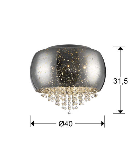 Потолочный светильник Caelum 5G9 Ø40 хром от интернет-магазина IDODOM.RU
