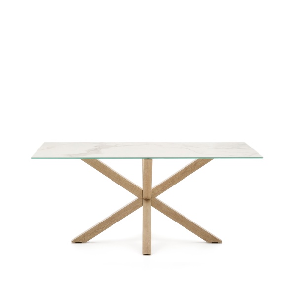 Стол Arya 160x90 керамика на стальных ножках под дерево от интернет-магазина IDODOM.RU