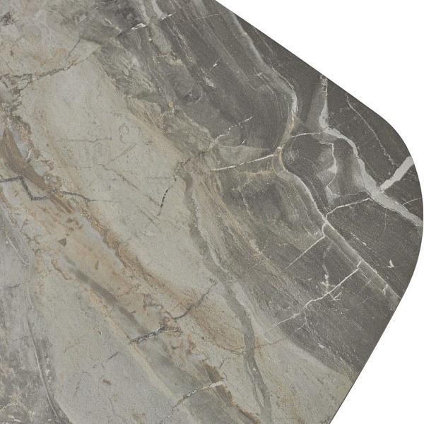 Стол обеденный Lorenzo (180+40+40) керамикая матовая серая от интернет-магазина IDODOM.RU