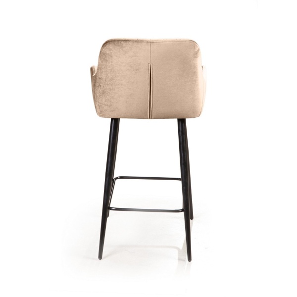 Стул полубарный Robert поворотный 360 градусов, бархат бежевый 5 от интернет-магазина IDODOM.RU