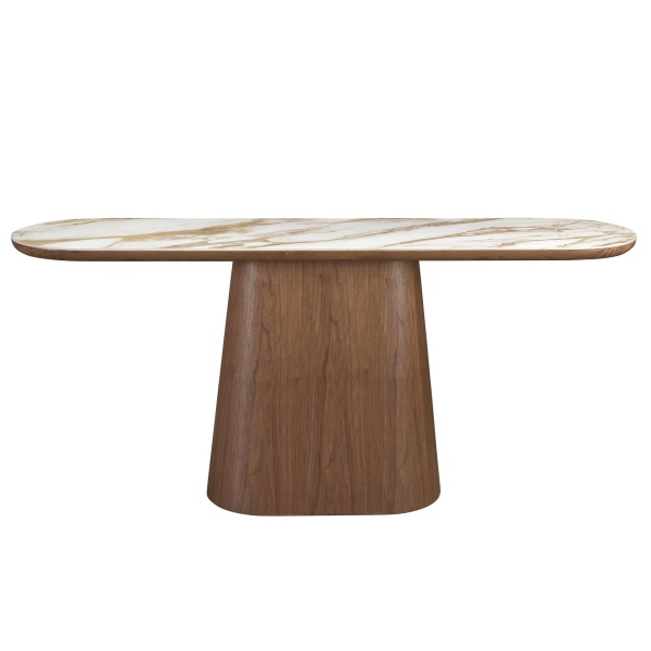 Консоль 3284 из керамики в мраморной отделке и ореха от интернет-магазина IDODOM.RU