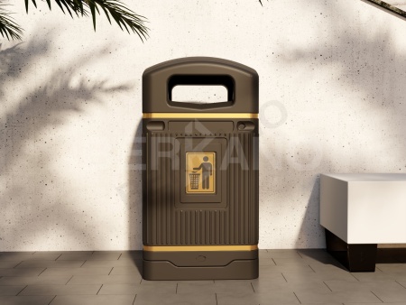 Урна квадратная BERKANO Snow White от интернет-магазина IDODOM.RU