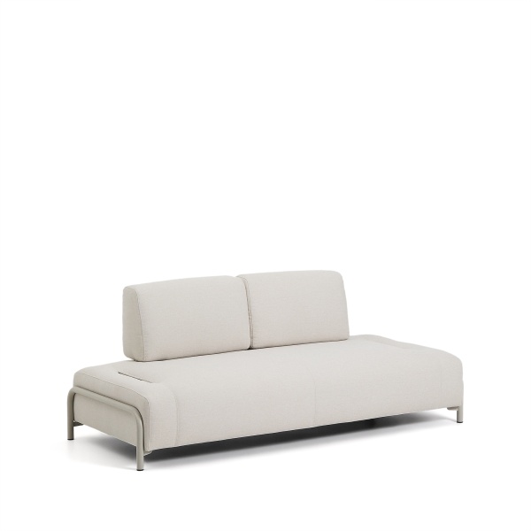 2-местный модуль дивана Compo из шенилла цвета экрю с бежевым каркасом, 200 см от интернет-магазина IDODOM.RU