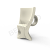 Стул с ручкой Coffee Bone коричневого цвета