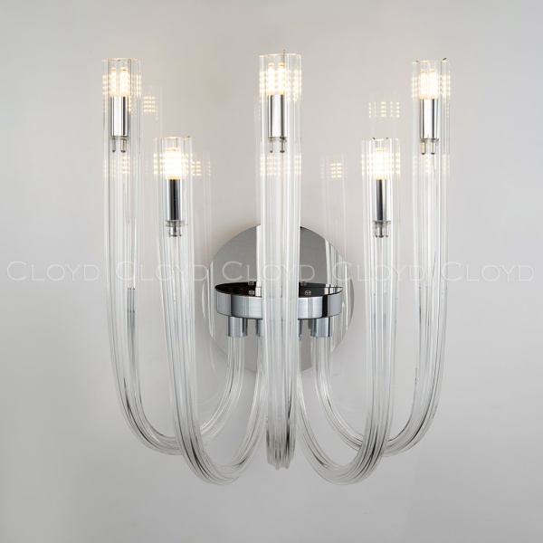 Бра Cloyd AEDA W5 / шир. 35 см - хром (арт.20465) от интернет-магазина IDODOM.RU