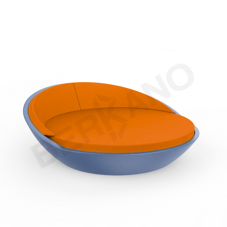 Шезлонг Riviera Wave Blue, Orange