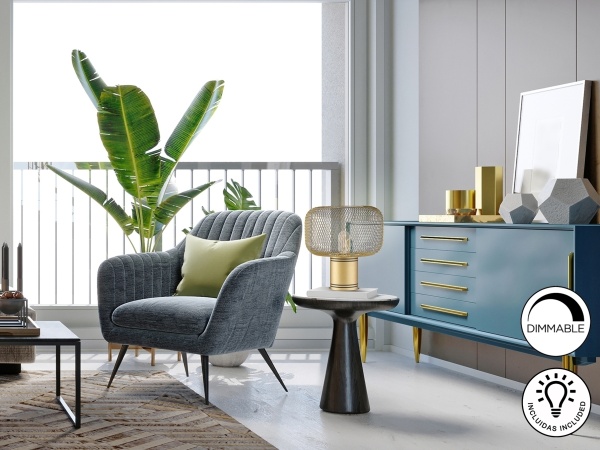 Настольная лампа Osiris 1L золотая от интернет-магазина IDODOM.RU