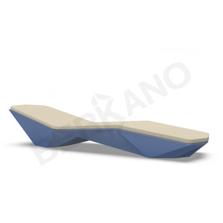 Шезлонг Quaro с подушками Wave Blue, Bone Brown