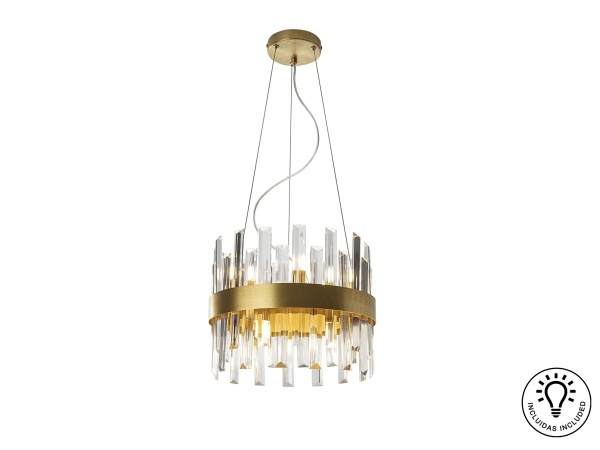 Люстра Grace 10L золотистая от интернет-магазина IDODOM.RU