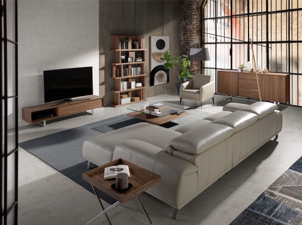 Угловой диван 6150/KF112-R-M5652 кожаный от интернет-магазина IDODOM.RU