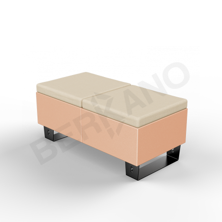 Скамейка Brick 120 Terracotta, Bone Brown