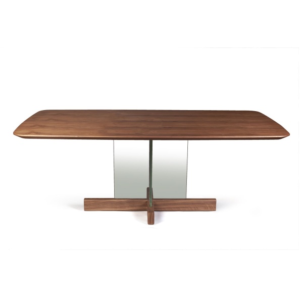 Стол обеденный Ghost 200, столешница орех от интернет-магазина IDODOM.RU