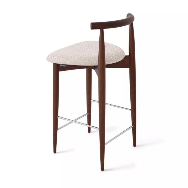 Стул полубарный Diana, бук натуральный (тонированный коричневым лаком), бежевый от интернет-магазина IDODOM.RU