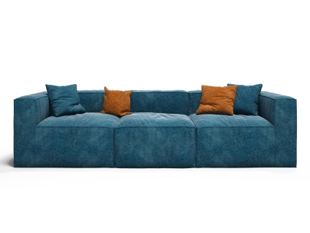 Диван Фри ДФ002 прямой трехместный - Эконом микровелюр