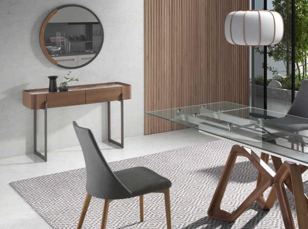 Консоль прямоугольная 3254/437-X из ореха и керамики от интернет-магазина IDODOM.RU