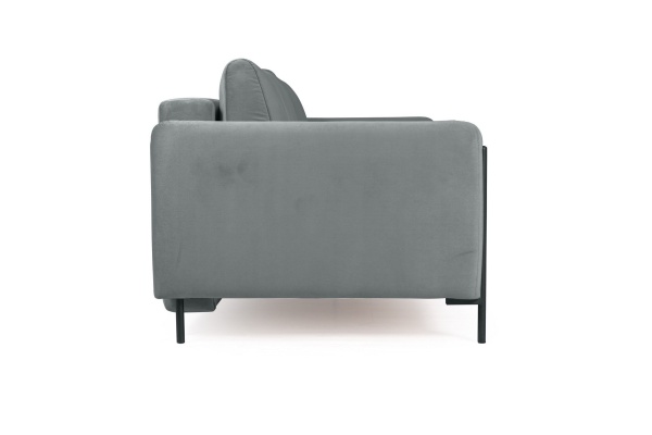 Barcelona диван-кровать трехместный прямой, велюр серый от интернет-магазина IDODOM.RU