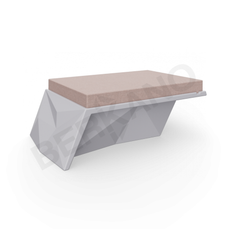 Угловой модуль Quaro с подушками Concrete Gray, Cappuccino