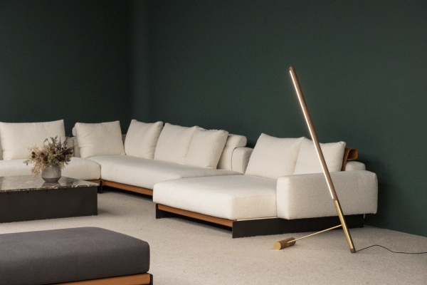 Торшер Linea D Walnut-Gold от интернет-магазина IDODOM.RU